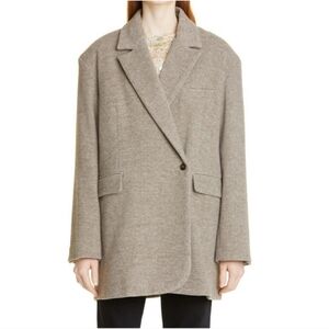 Vanessa Hong X Birgitte Herskind Wilma Blazer In Dark Morreto Size 4 NWT'S